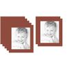12x14 Terra-Cotta/Cognac Custom Mat for Picture Frame with 8x10 Opening Size (Mat Only, Frame NOT Included) - 7 Pack view 1