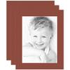 9x12 Terra-Cotta/Cognac Custom Mat for Picture Frame with 5x8 Opening Size (Mat Only, Frame NOT Included) - 3 Pack view 1