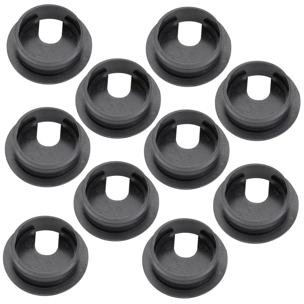 DOITOOL 10pcs Black Computer Desk Cable Hole Cover Desktop Grommet for Cord Management Home Office and Workspaces