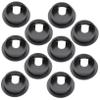 DOITOOL 10pcs Black Computer Desk Cable Hole Cover Desktop Grommet for Cord Management Home Office and Workspaces view 1