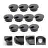 DOITOOL 10pcs Black Computer Desk Cable Hole Cover Desktop Grommet for Cord Management Home Office and Workspaces view 4