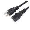 American Standard Power Cord Three-Plug Suffix 1.5 Meters 0.75 Square Pure Copper Rice Cooker Computer Host Power Cord (Size : 1.0 Square meters1.5M) view 2