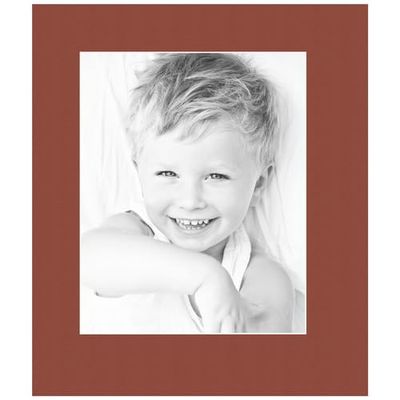 8x10 Terra-Cotta/Cognac Custom Mat for Picture Frame with 4x6 Opening Size (Mat Only, Frame NOT Included) - 6 Pack