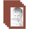 12x18 Terra-Cotta/Cognac Custom Mat for Picture Frame with 8x14 Opening Size (Mat Only, Frame NOT Included) - 4 Pack view 1