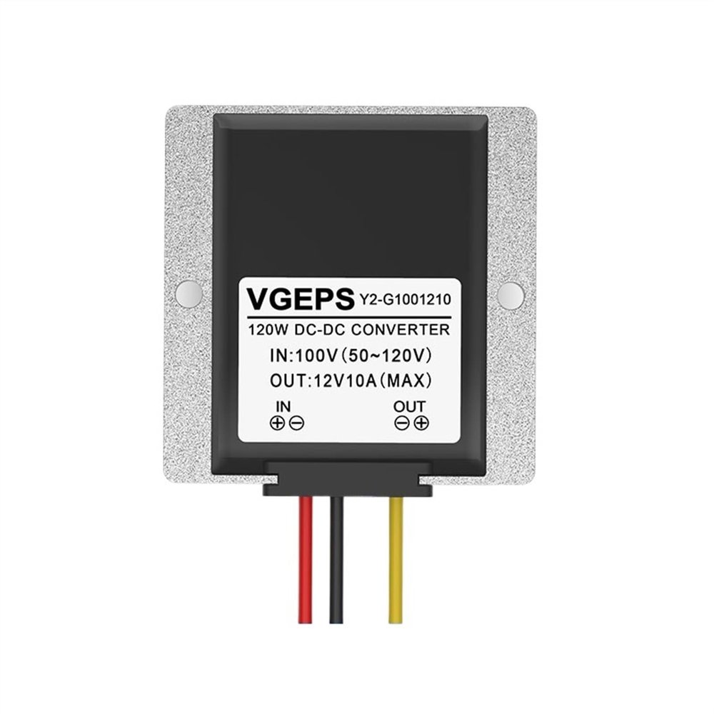 DC-DC Fully Isolated 24V36V48V60V72V80V100V to 12V DC Step-Down Power Converter (Color : 50-120V to 12V 10A)