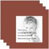 8x8 Terra-Cotta/Cognac Custom Mat for Picture Frame with 4x4 Opening Size (Mat Only, Frame NOT Included) - 4 Pack view 1