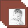 14x14 Terra-Cotta/Cognac Custom Mat for Picture Frame with 10x10 Opening Size (Mat Only, Frame NOT Included) - 5 Pack view 1