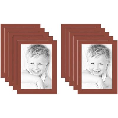 13x19 Terra-Cotta/Cognac Custom Mat for Picture Frame with 9x15 Opening Size (Mat Only, Frame NOT Included) - 10 Pack