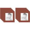 8x8 Terra-Cotta/Cognac Custom Mat for Picture Frame with 4x4 Opening Size (Mat Only, Frame NOT Included) - 10 Pack view 1