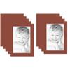 11x17 Terra-Cotta/Cognac Custom Mat for Picture Frame with 7x13 Opening Size (Mat Only, Frame NOT Included) - 9 Pack view 1