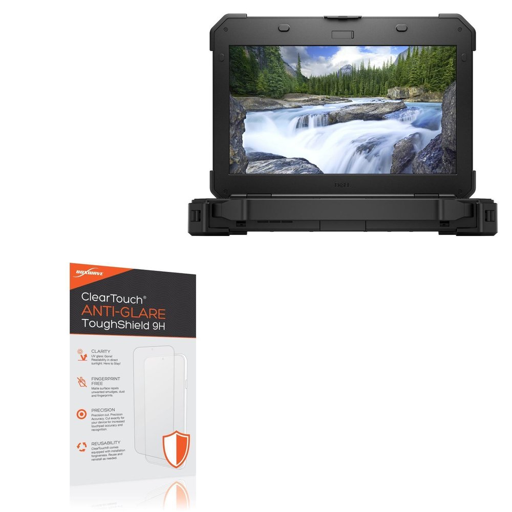 BoxWave Screen Protector Compatible with Dell Latitude 5420 Rugged - ClearTouch Anti-Glare ToughShield 9H (2-Pack), Anti-Glare 9H Tough Flexible Film Screen Protector