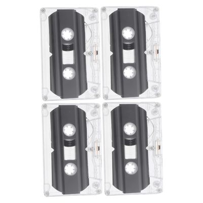 Gadpiparty 4pcs Blank Audio Cassette Tapes for Retro Recording for Messages Music and Lectures Compatible Devices Vintage Style Design