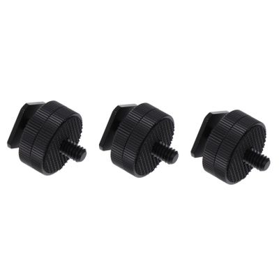 3pcs Flash Adapter Set Dual Layer Tripod Adapter for Led Lights Monitors Cameras Compatible DSLR Microphones and Accessories