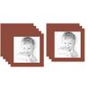 14x14 Terra-Cotta/Cognac Custom Mat for Picture Frame with 10x10 Opening Size (Mat Only, Frame NOT Included) - 8 Pack view 1