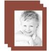 14x18 Terra-Cotta/Cognac Custom Mat for Picture Frame with 10x14 Opening Size (Mat Only, Frame NOT Included) - 3 Pack view 1