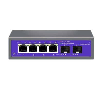 4-Port Multi-Gigabit 2.5Gbps Unmanaged Plug and Play Network Ethernet 2.5G Switch (Size : EU Plug)