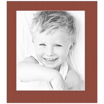 12x14 Terra-Cotta/Cognac Custom Mat for Picture Frame with 8x10 Opening Size (Mat Only, Frame NOT Included) - 4 Pack