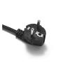 ZCERA European Standard Tail Plug Power Cord European Standard Elbow 2 Round Plug AC Power Cord European Computer case Power Cord view 2