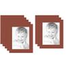 10x13 Terra-Cotta/Cognac Custom Mat for Picture Frame with 6x9 Opening Size (Mat Only, Frame NOT Included) - 8 Pack view 1