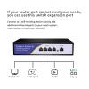 4/8 Port POE Switch Full Gigabit Ethernet 1000Mbps IEEE 802.3 Af/at (Size : Pur 8 and 2 2 Port) view 3