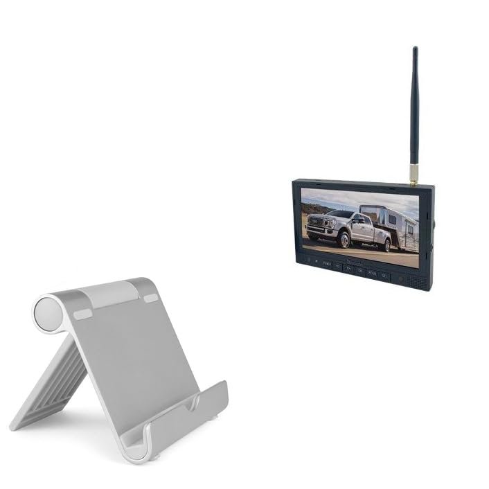 BoxWave Stand and Mount Compatible with Accele LCDRV700WLBMM - VersaView Aluminum Stand, Portable, Multi Angle Viewing Sturdy