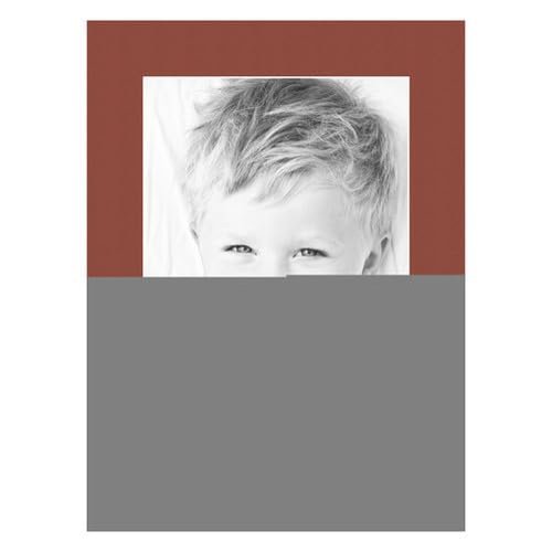 8x12 Terra-Cotta/Cognac Custom Mat for Picture Frame with 4x8 Opening Size (Mat Only, Frame NOT Included) - 3 Pack