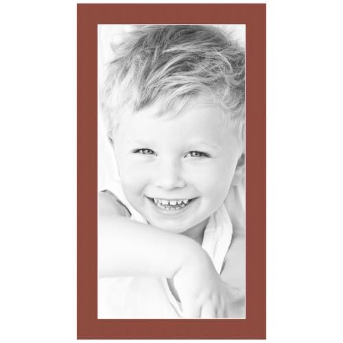 12x24 Terra-Cotta/Cognac Custom Mat for Picture Frame with 8x20 Opening Size (Mat Only, Frame NOT Included) - 7 Pack