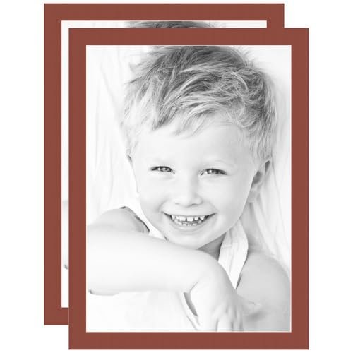 20x28 Terra-Cotta/Cognac Custom Mat for Picture Frame with 16x24 Opening Size (Mat Only, Frame NOT Included) - 2 Pack