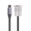 USB USBC Type C Typec Female to Female F-F Panel Mount Extention Round Metal Adapter view 2