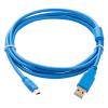 GHNUPQ USB-Q Suitable Q Series Programming Cable USB-Q06UDEH Q03UDE USB to Mini Port Download Cable (Color : Gold Plated (Blue), Size : 5m) view 3