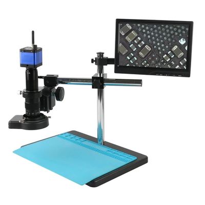 ZTBH Microscope Accessories Kit 1080P 36MP HDMI USB Industrial Video Microscope Camera 180X 300X Zoom C-Mount Lens Video Recorder Lab Working System Microscope Slides (Color : D, Size : 300X)