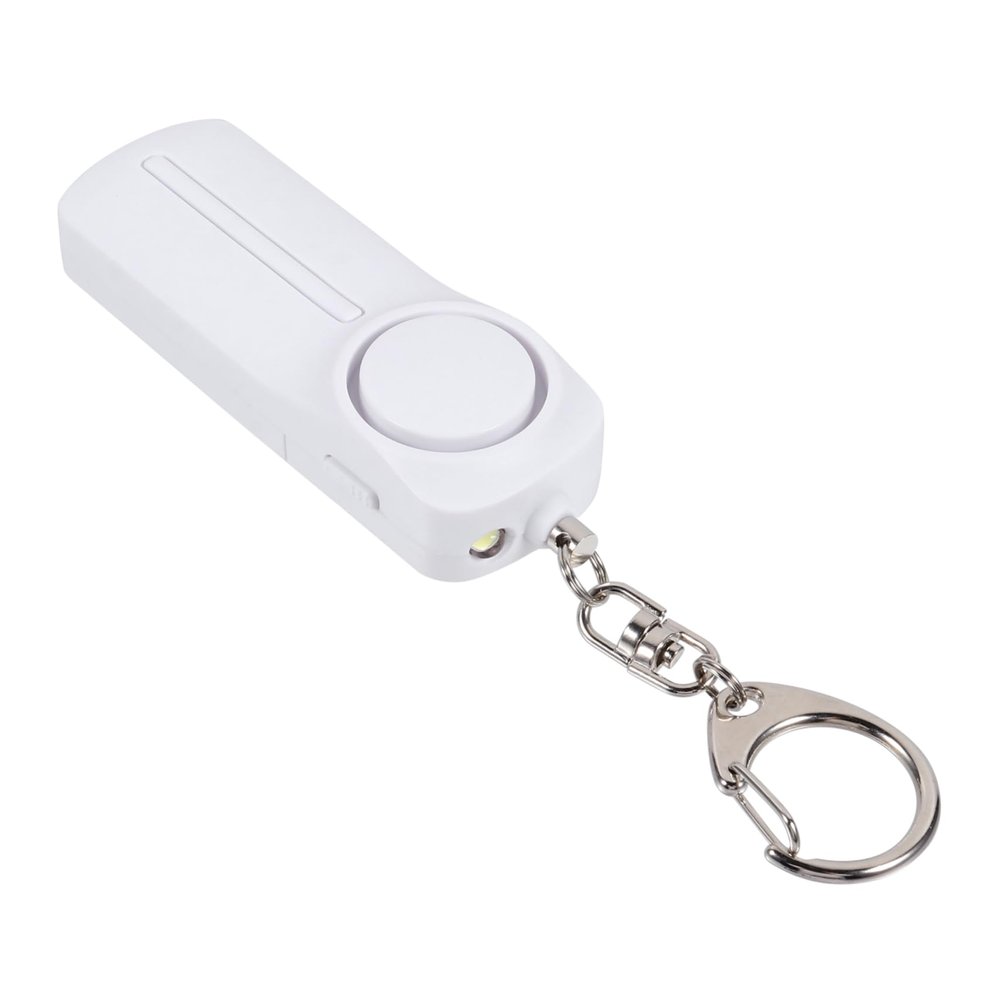 KONTONTY Personal Security Alarm Keychain with Sound Portable Emergency Alarm for Women Reusable Self- Device with Led Light for Travel and Outdoor Safety
