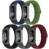 Bcuckood 5 Pack Elastic Nylon Watch Bands Compatible for Fitbit Charge 6/Fitbit Charge 5, Adjustable Breathable Replacement Stretchy Nylon Loop Wristband Sport Strap for Women Men view 1
