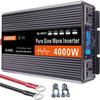 3000 4000 5000 6000 Watt Power Inverter, Car/Home 12V 24V 48V 60V DC to 110V 220V AC Converter with LED Display, AC Outlets, Smart Fans, Suitable for Home, RV,4000W-24Vto220V view 1