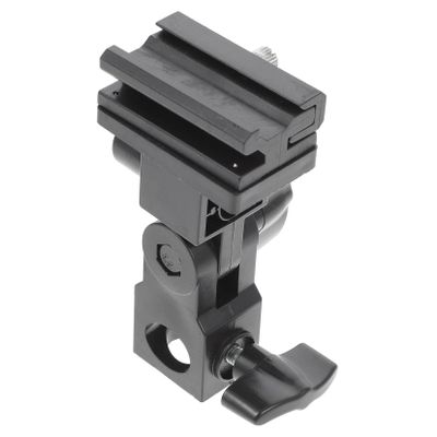 Veemoon Portable Umbrella Clamp Flash Bracket Adapter for Photography Light Stand Adjustable Connection for Reflector Umbrella Angle for Outdoor Shooting