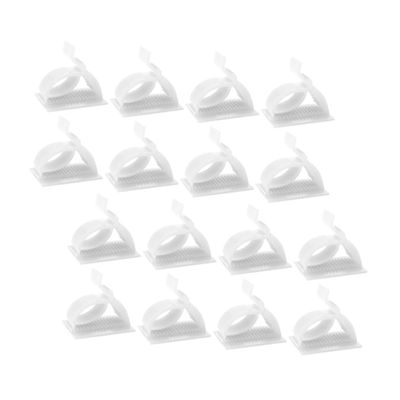 Veemoon 120pcs Self-Adhesive Cable Management Clips Adjustable Cord Organizer Durable Wire Holders for Desk Home Office and Car Lightweight and Convenient for Tidy Cords