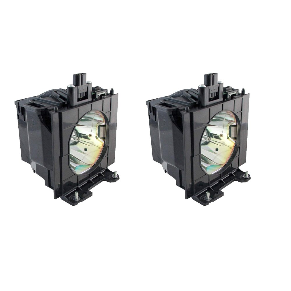 2 Pack Genuine Original Replacement Projector Lamp/Bulb with Housing for Panasonic PT-D5100 PT-D5700 PT-D5700L PT-DF5700 PT-DW5100 PT-DW5100L PT-DW5100U PT-DW5700E Projector--(OEM Bulb Inside)