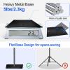 EMART 8.5x30ft(HxW) Photography Backdrop Stand for Parties, Adjustable Photo Pipe and Drape Background Back Drop Holder Frame Kit with Heavy Duty Metal Steel Base for Birthday Wedding - Black view 4