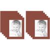 9x12 Terra-Cotta/Cognac Custom Mat for Picture Frame with 5x8 Opening Size (Mat Only, Frame NOT Included) - 10 Pack view 1
