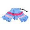 Sosoport USB Heated Half Finger Gloves 1 Pair Woolen Unisex Winter Warm view 1