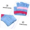 Sosoport USB Heated Half Finger Gloves 1 Pair Woolen Unisex Winter Warm view 3