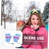 Sosoport USB Heated Half Finger Gloves 1 Pair Woolen Unisex Winter Warm view 4
