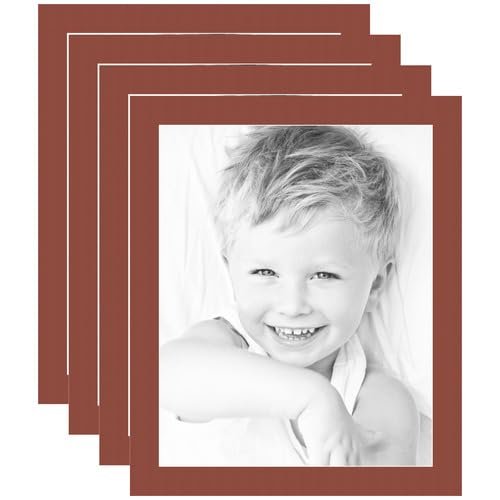 16x20 Terra-Cotta/Cognac Custom Mat for Picture Frame with 12x16 Opening Size (Mat Only, Frame NOT Included) - 4 Pack