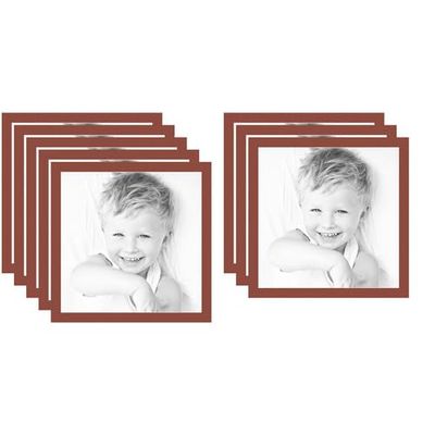 24x24 Terra-Cotta/Cognac Custom Mat for Picture Frame with 20x20 Opening Size (Mat Only, Frame NOT Included) - 8 Pack
