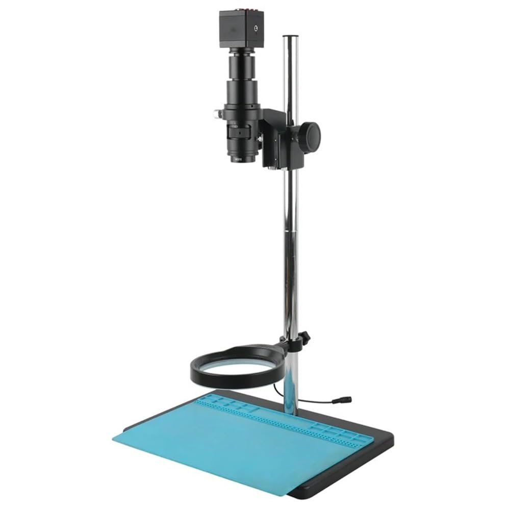 Microscope Accessories Kit HDMI USB VGA 1080P 37MP 48MP Industry Video Microscope Camera + 105X 160X FHD 0.7X-5X Zoom C mount Lens Large Field View Microscope Slides ( Color : 1080P HDMI VGA 160X )