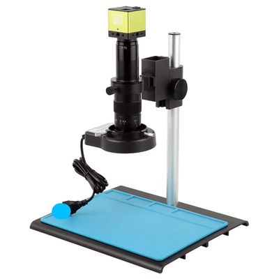 Microscope Accessories Kit 100X 120X 180X 200X 300X 500X UHD 8MP 4K HDMI Vision Inspection Industrial Measurement Electron Microscope Camera For PCB Phone Watch Jewelry Check Microscope Slides ( Color
