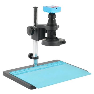 ZTBH Microscope Accessories Kit HDMI 2K 4K 48MP 180X 300X 500X Zoom Monocular Multi Axis Video Microscope Camera Set for Phone IC BGA CPU Chip Soldering Microscope Slides (Color : A, Size : 180X)