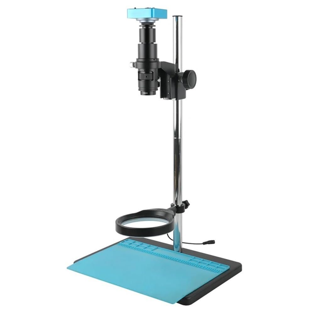 ZTBH Microscope Accessories Kit HDMI USB VGA 1080P 37MP 48MP Industry Video Microscope Camera + 105X 160X FHD 0.7X-5X Zoom C Mount Lens Large Field View Microscope Slides (Color : 38MP HDMI USB 160X)