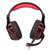 jojofuny Gaming Headset with Noise Cancelling Microphone Over-Ear Earmuffs Box Soft Cushions for Gaming Sessions Black Red with Cord view 2