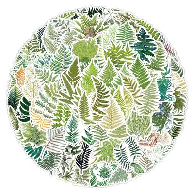 100 Packs Green Leaves Stickers Water Bottles Laptop Phone Computer Guitar Skateboard Hydroflasks Green Plant Vinyl Sticker Waterproof Aesthetic Trendy Decals for Kids Teens Girls Adults